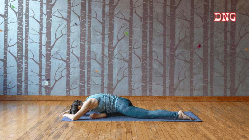 Practice yoga before bed in bound angle pose.