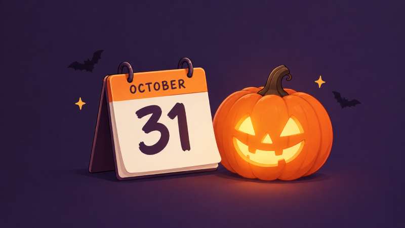 Ngày tổ chức Halloween là ngày 31/10 hàng năm.