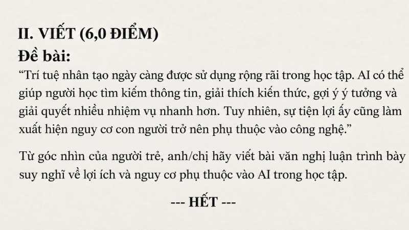 5 Bài mẫu nghị luận xã hội về AI và con người