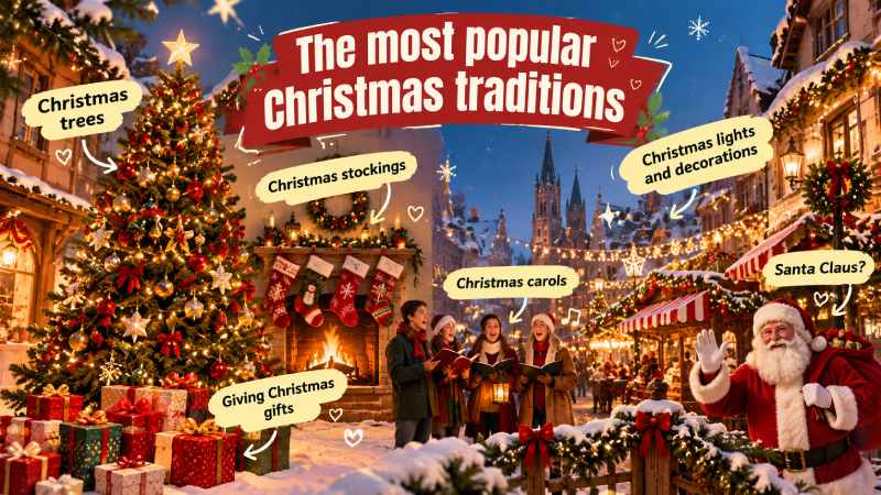 The most popular Christmas traditions.