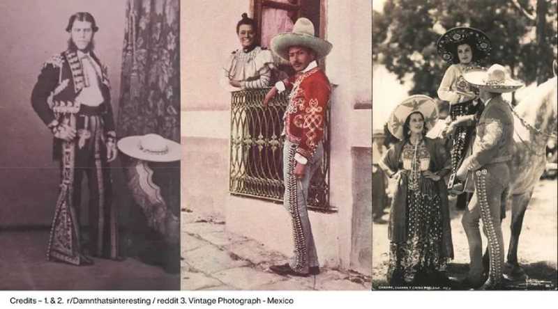 What do Mexican charros wear?